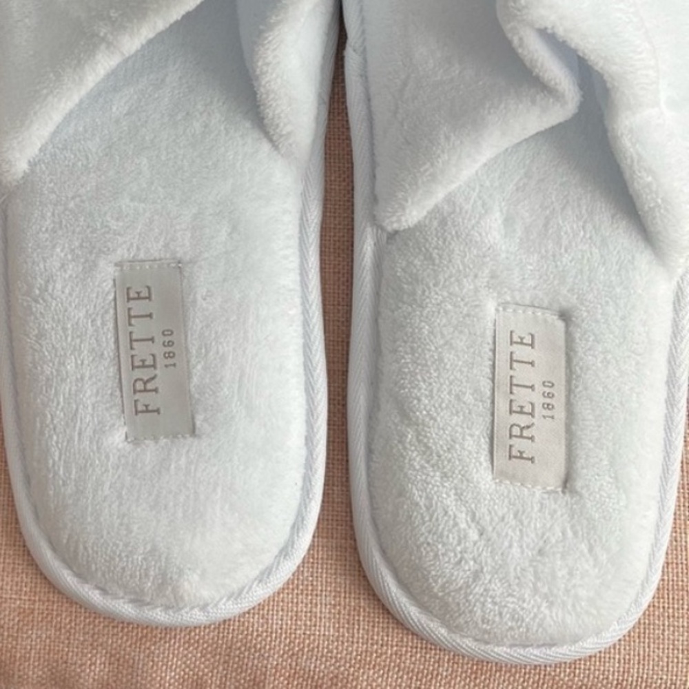 Frette Soft White Slippers